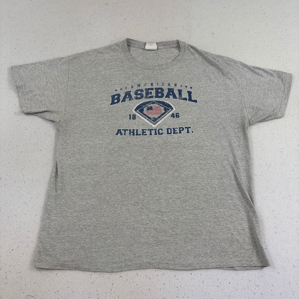 Vintage American Baseball Athletic Dept Graphic Tee Adult XL Athleisure‎ Retro